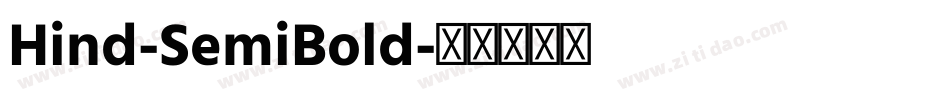 Hind-SemiBold字体转换