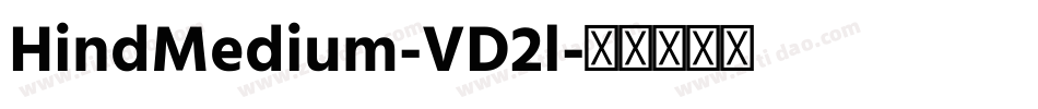 HindMedium-VD2l字体转换