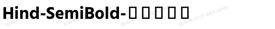 Hind-SemiBold字体转换