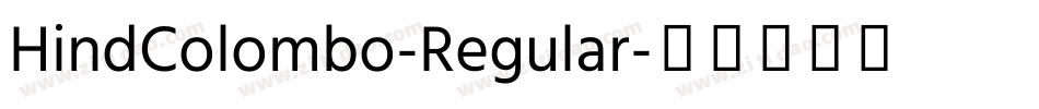 HindColombo-Regular字体转换