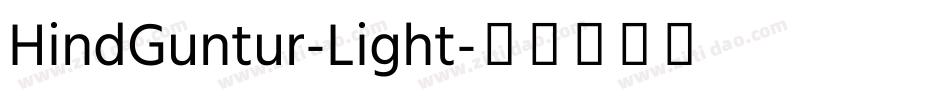 HindGuntur-Light字体转换