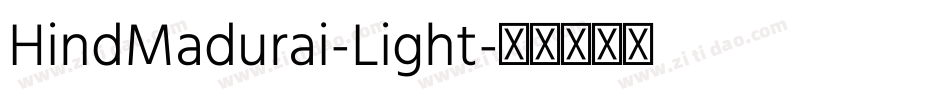 HindMadurai-Light字体转换