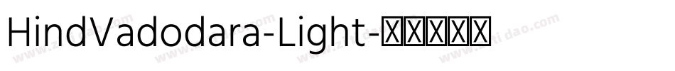 HindVadodara-Light字体转换
