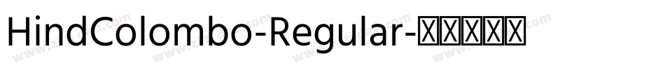 HindColombo-Regular字体转换