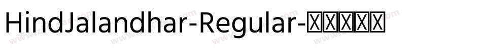 HindJalandhar-Regular字体转换