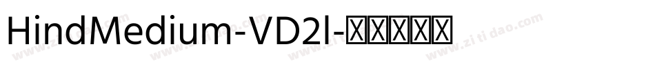HindMedium-VD2l字体转换