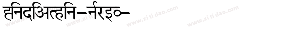 HindiaThin-nRrEV字体转换