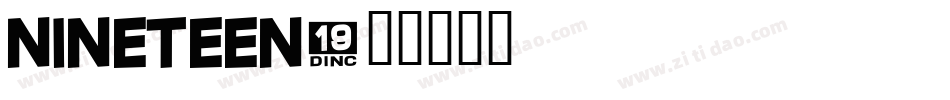 Nineteen字体转换