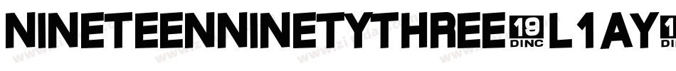 NineteenNinetyThree-L1Ay字体转换