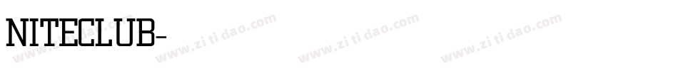 NITECLUB字体转换