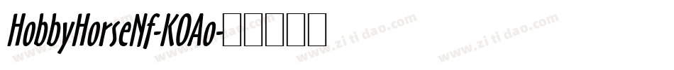 HobbyHorseNf-KOAo字体转换