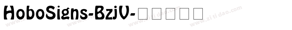 HoboSigns-BzjV字体转换
