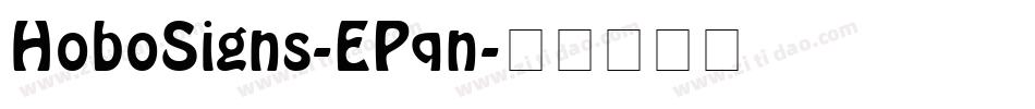 HoboSigns-EPqn字体转换