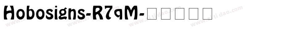 Hobosigns-R7qM字体转换