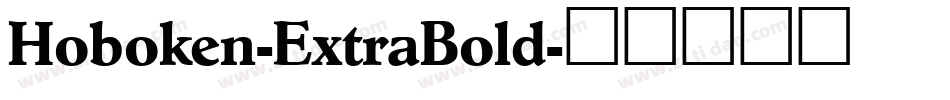 Hoboken-ExtraBold字体转换