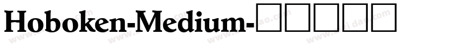 Hoboken-Medium字体转换