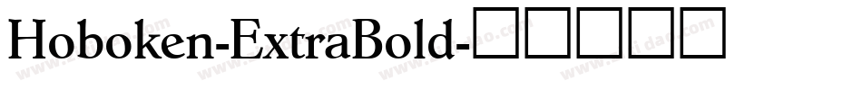 Hoboken-ExtraBold字体转换