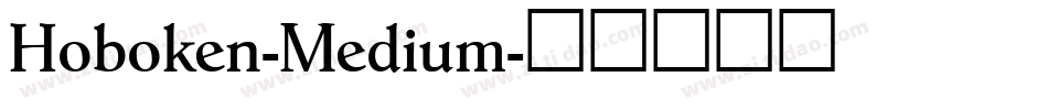 Hoboken-Medium字体转换