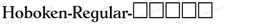 Hoboken-Regular字体转换