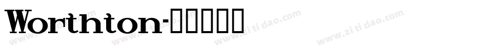 Worthton字体转换