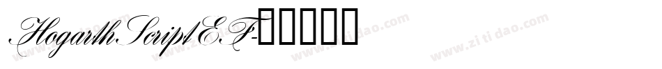 HogarthScriptEF字体转换