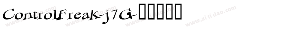 ControlFreak-j7G字体转换