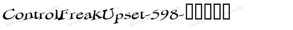 ControlFreakUpset-598字体转换