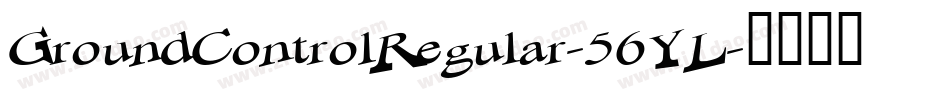 GroundControlRegular-56YL字体转换