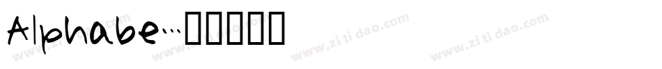 Alphabe字体转换