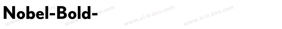 Nobel-Bold字体转换