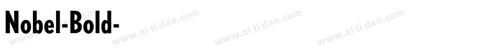 Nobel-Bold字体转换