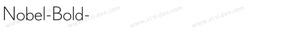 Nobel-Bold字体转换