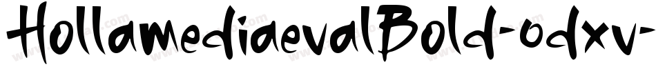 HollamediaevalBold-0dxv字体转换