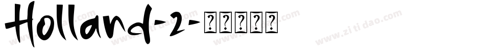 Holland-2字体转换