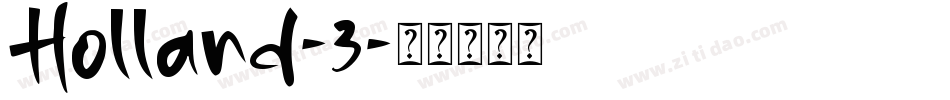 Holland-3字体转换