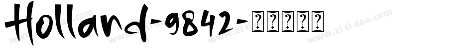 Holland-9842字体转换