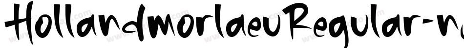 HollandmorlaeuRegular-nJKR字体转换