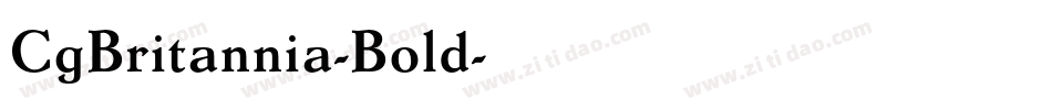 CgBritannia-Bold字体转换