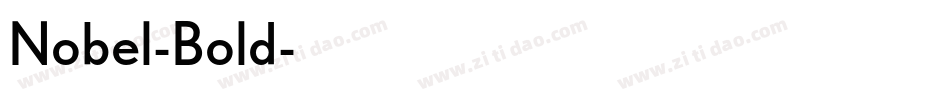 Nobel-Bold字体转换