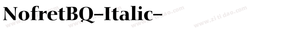 NofretBQ-Italic字体转换