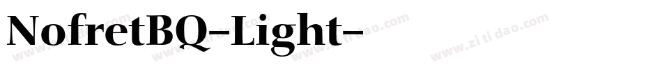 NofretBQ-Light字体转换