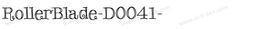RollerBlade-DOO41字体转换