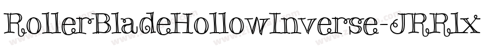 RollerBladeHollowInverse-JRRlx字体转换