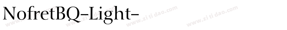 NofretBQ-Light字体转换