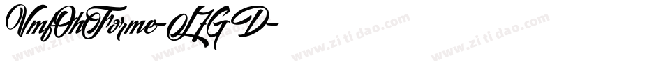 VmfOhForme-L7GD字体转换
