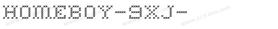 Homeboy-9xj字体转换