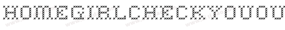 Homegirlcheckyouout-8xDB字体转换