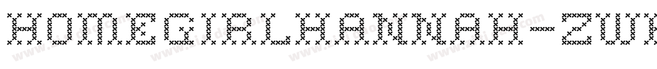 Homegirlhannah-ZwP3字体转换