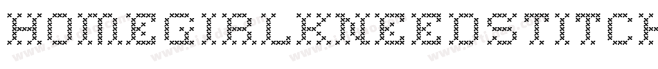 Homegirlkneedstitches-eKLO字体转换