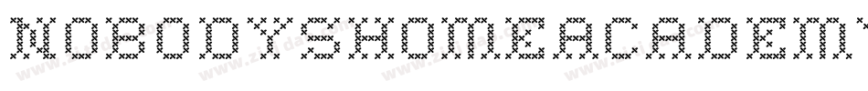 NobodysHomeAcademy-qr02字体转换 NobodysHomeAcademy-qr02字体转换